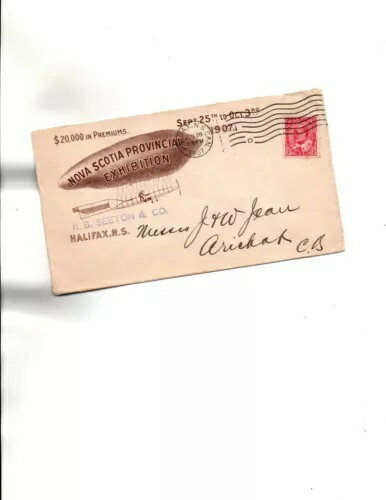 ハリファックス、ノバスコシア州 1907年6月26日 cat#AP-0700 最古の公式飛行船飛行記録