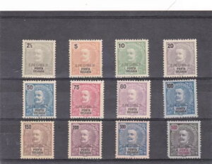 ポンタ・デルガダ・D・カルロス1世 スタンプセット(1897年)「標本」MH