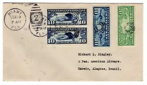 1932年製 FAM 6-130 5機のみ飛行 マイアミからマセイオへのFFC初飛行の表紙