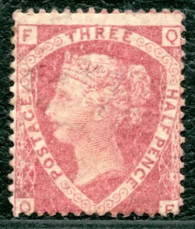 GB QV THREE HALFPENCE 切手 SG.51 1?d プレート 3 (QF) ミント MNH UM Cat ?500+ PIRED98