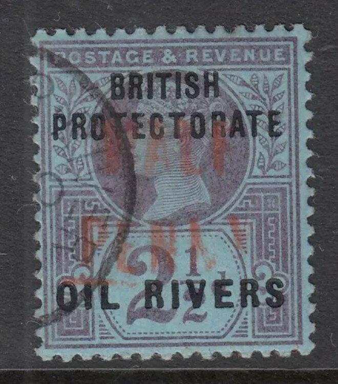 ニジェール海岸保護領 - 1893年 - SG17 - 1/2Dオン2?D（V） - 良好な中古品