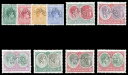 セントキッツネイビス 1938 KGVI 標本セット、完全な MLH。SG 68s-77s。|詳細画像