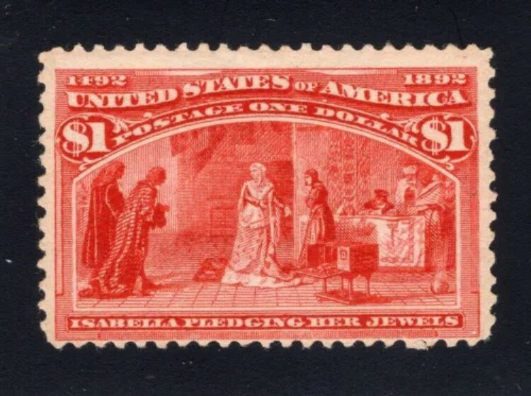 1893年アメリカ合衆国。SC#241。新品、ヒンジ付き、FVF。