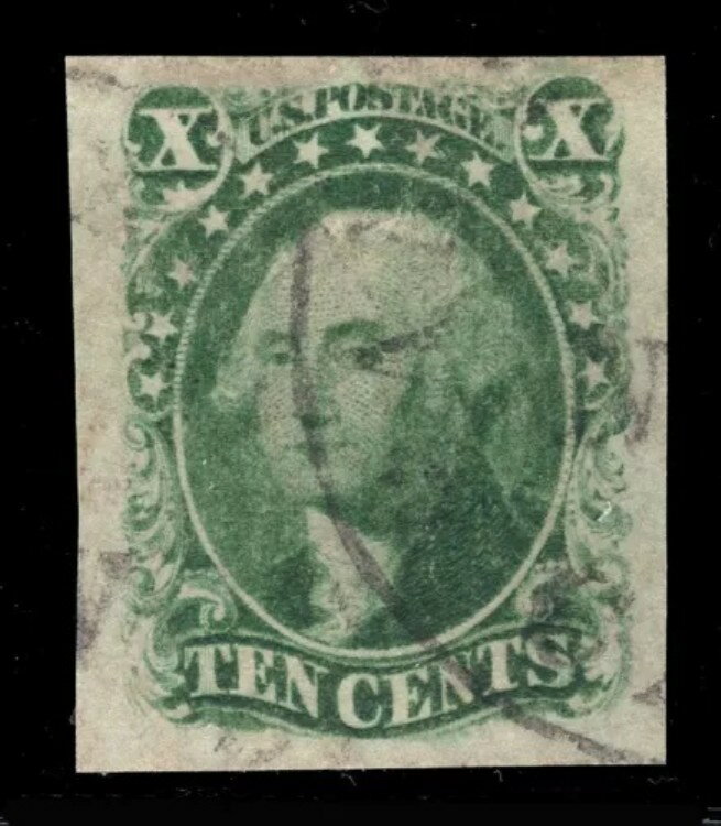 MOMEN: 米国切手 #15 不完全な使用済み XF ジャンボ ロット #81177*