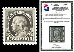 スコット 478 1916 $1.00 フランクリン パーフ 10 ミント F-VF LH キャタライザー $600 PSE、PF CERTS..