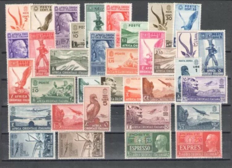 1938年 イタリア領東アフリカ、その他諸々の主題、35点 - MNH **-