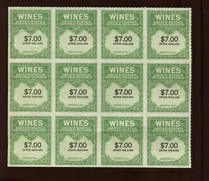 RE178 ワインズ レベニュー 未使用 切手 12枚セット スコット CV $1200++ (ロット: スペース 3046)