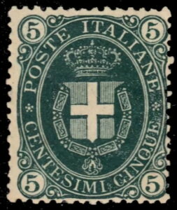 イタリア 52 - サヴォイア家の紋章「1889 ダークグリーン」(pb89278)