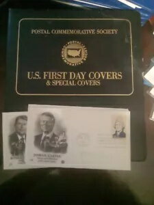 郵政記念協会の米国誕生日カバーと特別カバーの本。