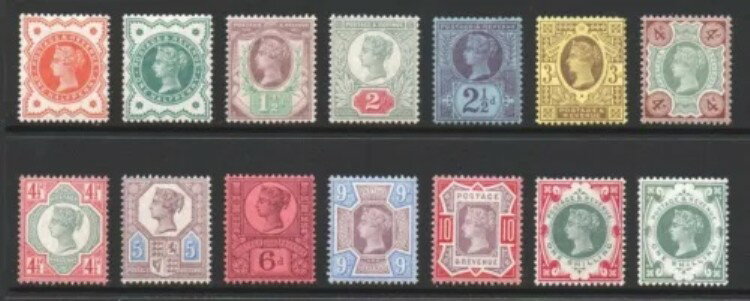 GB QV SG197-SG214 ジュビリー発行セット 美品/非常に美品 未マウント ミント/MNH カタログ ?950+