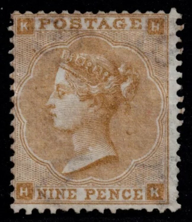 1862 9d Bistre Pl 2 HK SG 86 非常に新鮮な未使用のカタログ。?5,800.00