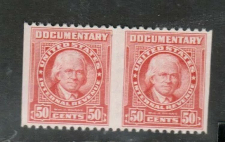 USA #R664a 非常に良好な未使用ヒンジ不完全なペア