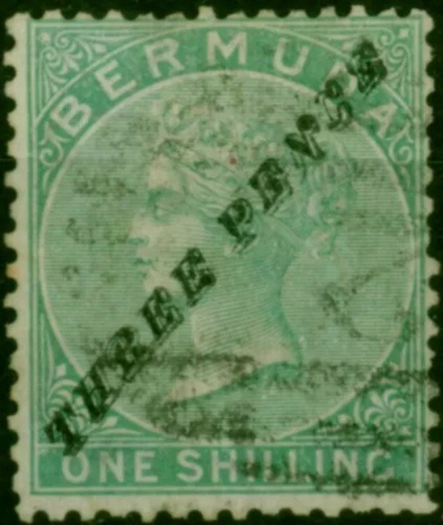 バミューダ 1874 3d on 1s グリーン SG13 タイプ6 美品 中古