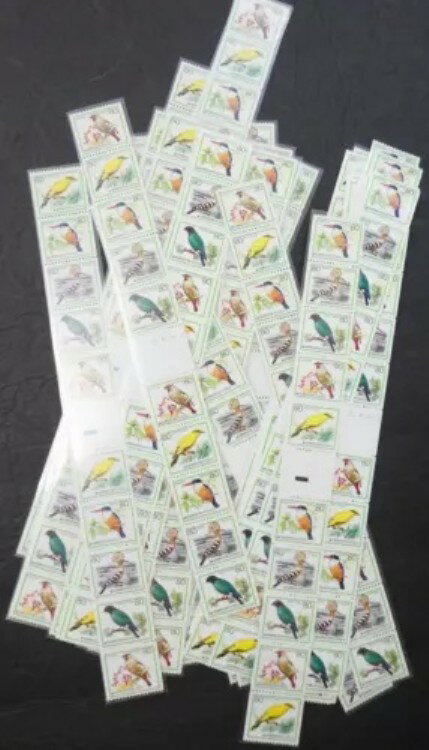 EDW1949SELL : ڹ 1986 Sc#1491g Birds 110 륹ȥå 5 All VFMNH Cat $2310