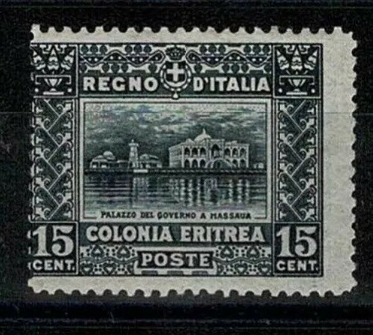 1910 エリトリア - 15 セント被験者 アフリカ人 - サクソン人 N.36 - MNH MF9599