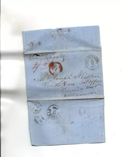 デンマーク 西インド諸島 1860年 セントトーマス王冠 ハリファックス経由 サウスゾラ（カナダ）