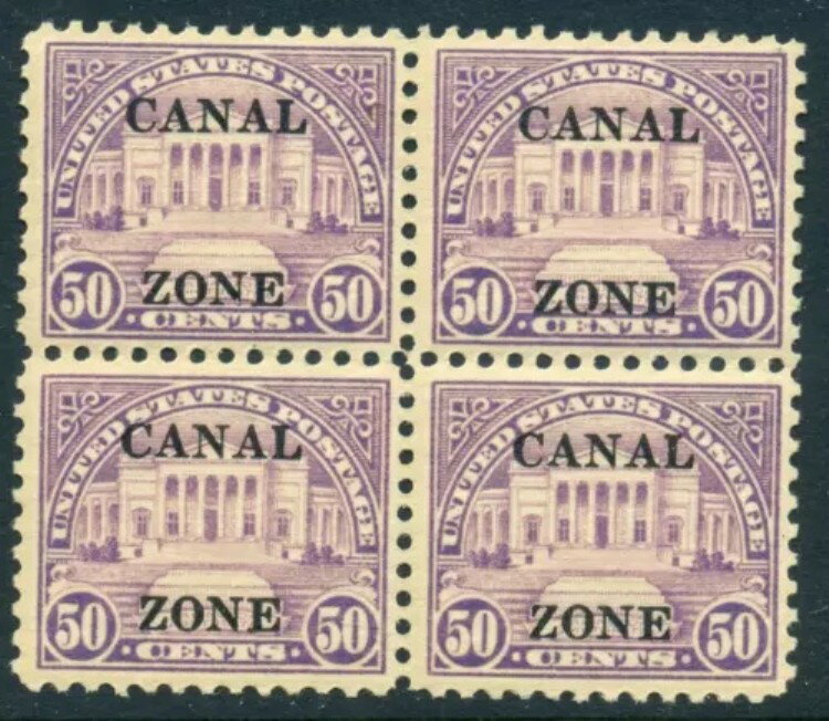 運河ゾーン94円形劇場 ミントブロック 切手4枚セット NH HY206