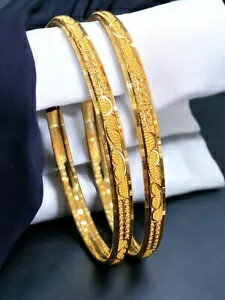 ドバイの精巧なハンドメイド5mmバングルブレスレット、916ホールマーク22カラットイエローゴールド