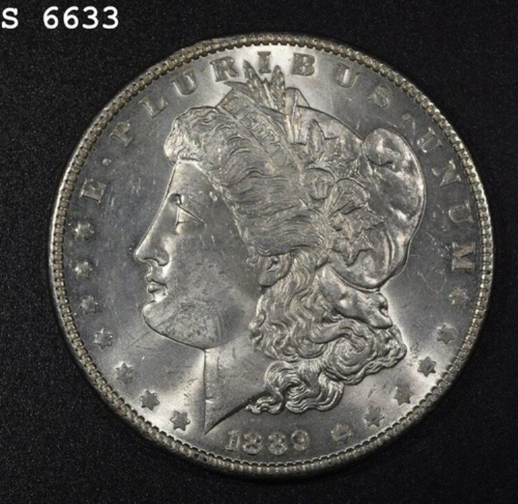 1889年 モルガン銀貨「CH BU」 *1点目以降は送料無料*