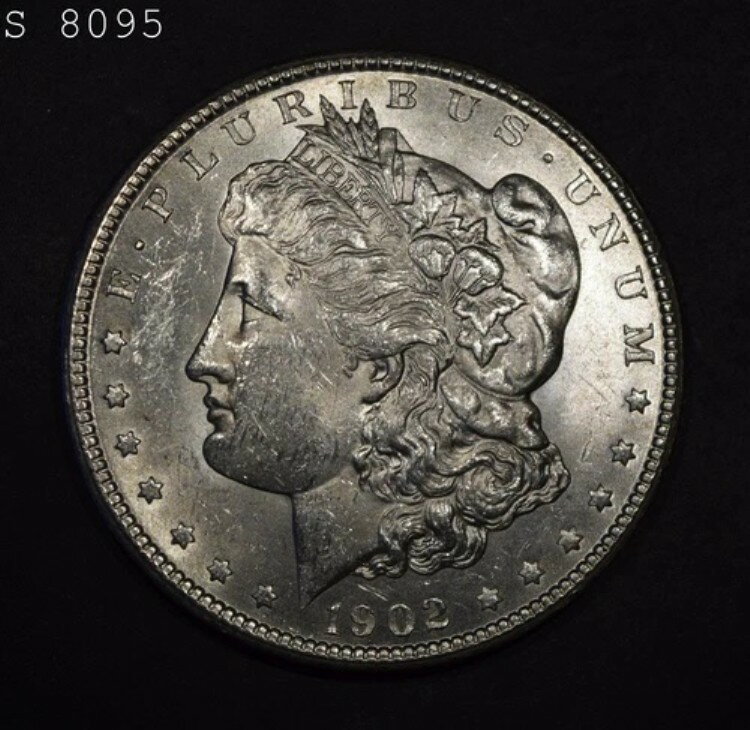 1902-O モルガン銀貨「VCH BU」*1点目以降送料無料*