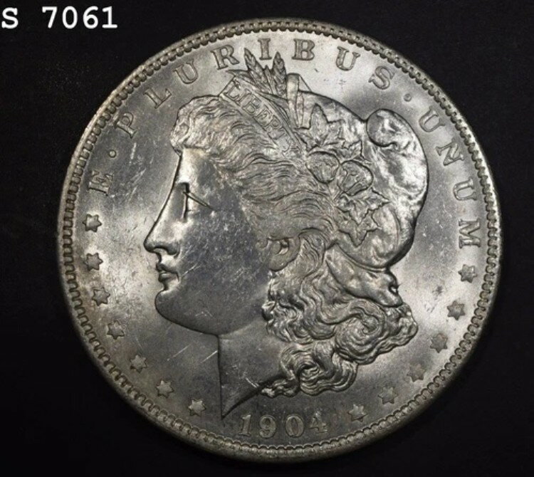 1904-O モルガン銀貨「CH BU」*1点目以降送料無料*