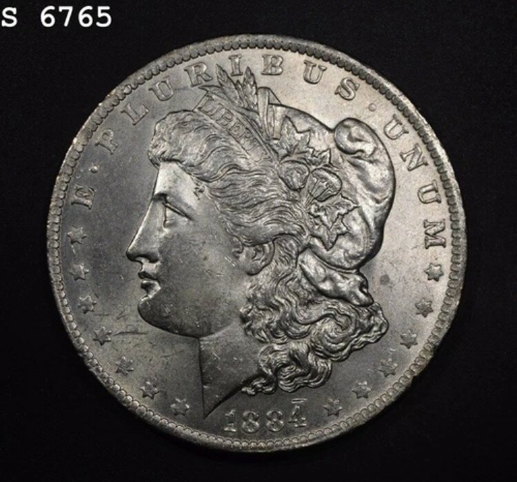 1884-O モルガン銀貨「VCH BU」*1点目以降送料無料*