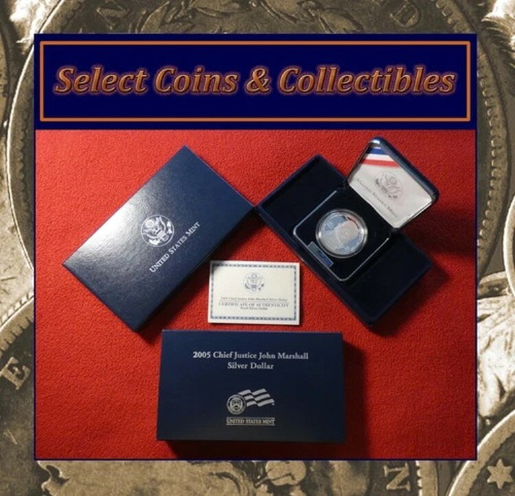 2005-P ジョン・マーシャル最高裁判事 1ドル記念プルーフ銀貨 OGP/COA
