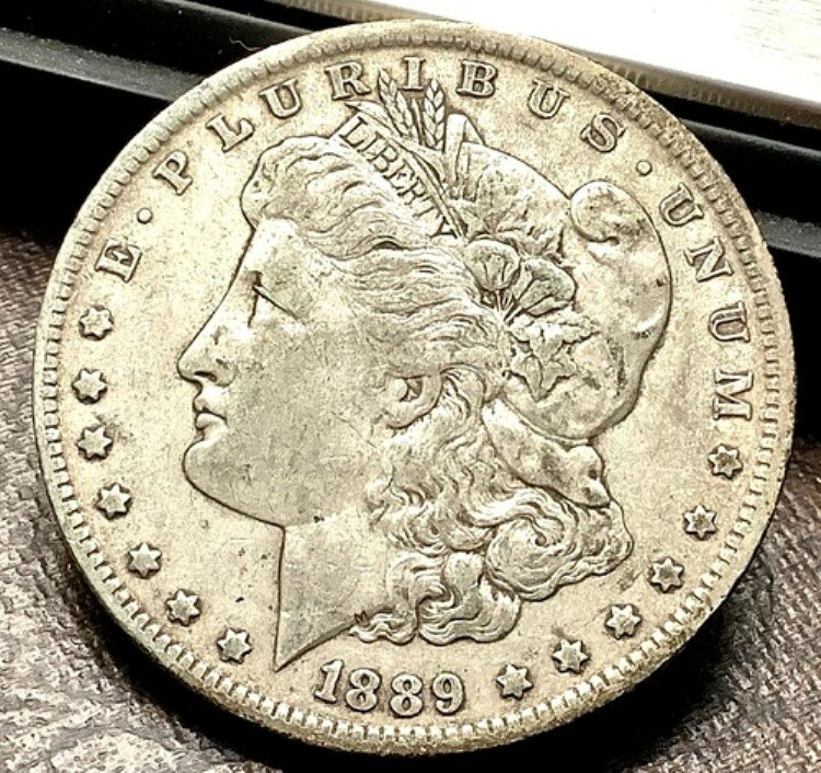 1889-O モルガン銀貨 トーン加工 オリジナル表面仕上げ チョイス VF+ 004 タフデイト