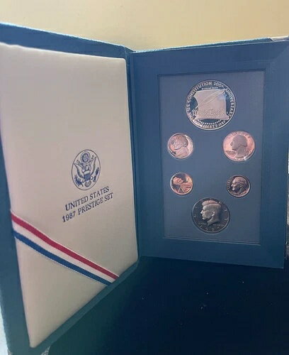 1987年 プレステージセット 米国造幣局 憲法銀貨 6枚セット（箱・品質証明書付き） 119ペンス
