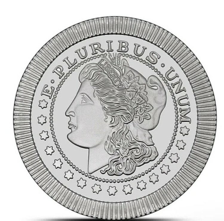 1オンス SilverTowne Morgan スタッカブル シルバー ラウンド (新品)