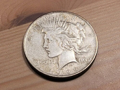 1922年ピースシルバードル ? 銀90% ? クラシックな米国コイン ? #c895