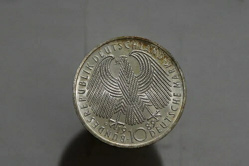 ?????? ドイツ 10 マーク 1989 G - シルバー .625 - 連邦共和国 B49 #Z3929