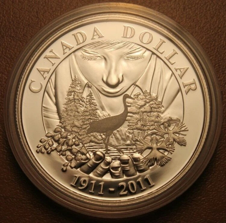 2011年 ブリリアント 未流通銀貨 カナダ公園局100周年記念