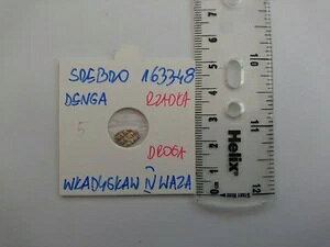 デンガ、希少なロシアの銀線硬貨。ロシア帝国時代（1633年〜1648年）。