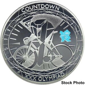 2011年 英国 5ポンド 2012年ロンドンオリンピックカウントダウン 28.28g .925 シルバープルーフコイン