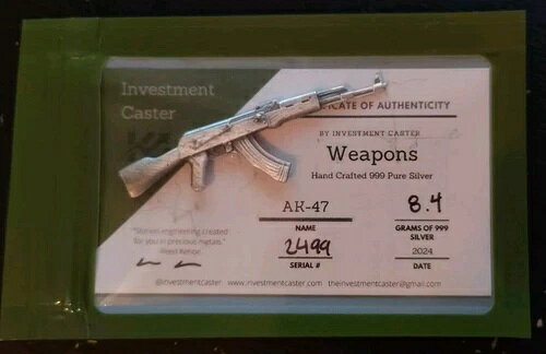 樂天商城 - 投資鋳造AK-47ガンハンドクラフト.999純銀
