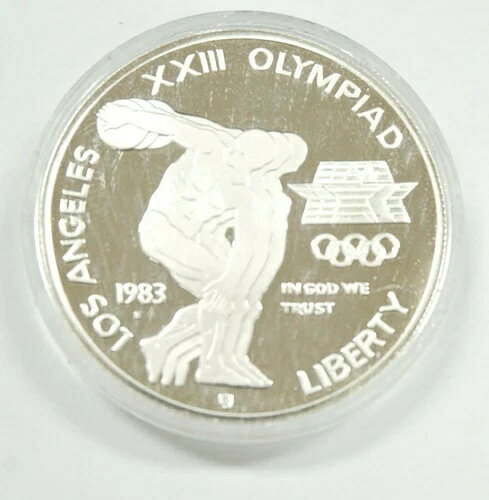 1983-S プルーフカプセル 円盤投げ選手 ロサンゼルス第23回オリンピック 米国銀貨