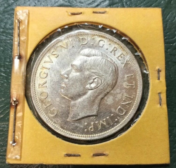 1939年カナダ銀貨 - 高品位 - ヴィンテージ 2x2
