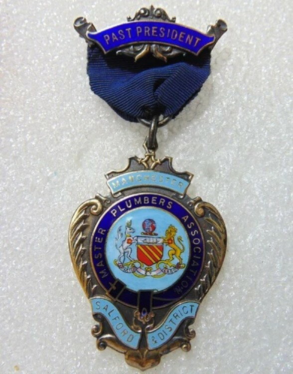 1931年ホールマーク付き銀メダル - マンチェスター配管工協会サルフォード元会長