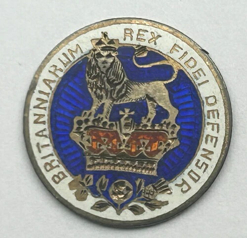 イギリス 銀シリング 1826年 エナメル加工