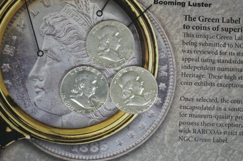 シルバー3枚セット ミックスミント＆デーツ フランクリン ハーフドル 非常に美品 TP-7331