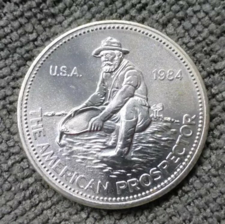 楽天WORLD RESOURCE【KING店】1984年「アメリカン・プロスペクター」スタイル 1オンス .999 純銀ラウンド、エンゲルハードラウンド