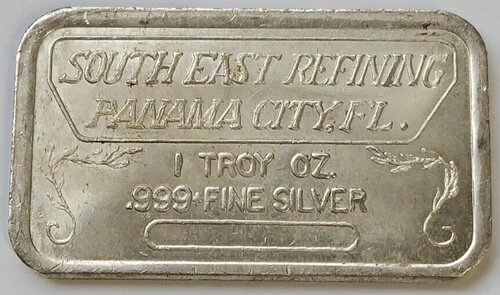 1オンス サウスイーストリファイニング パナマシティ、フロリダ州 .999 純銀バー (YG929)