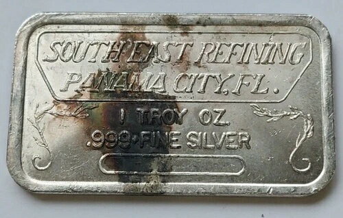 1オンス サウスイーストリファイニング パナマシティ、フロリダ州 .999 純銀バー (YG930)