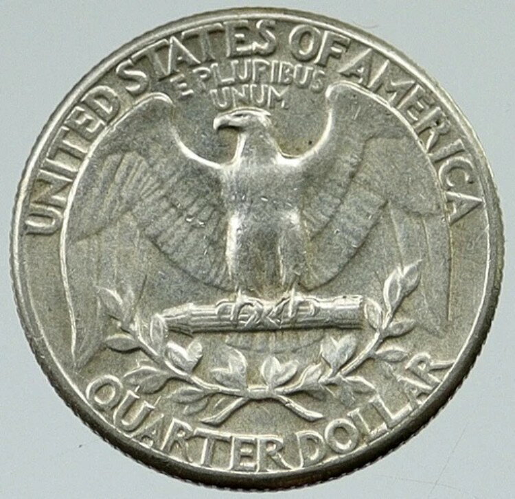 WORLD RESOURCE【KING店】の1964年 P アメリカ合衆国 ワシントン大統領 古い シルバー クォーターコイン i116418｜アングル2