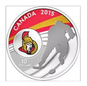 2015年カナダ10ドル純銀貨 - NHLチーム：オタワ・セネターズ