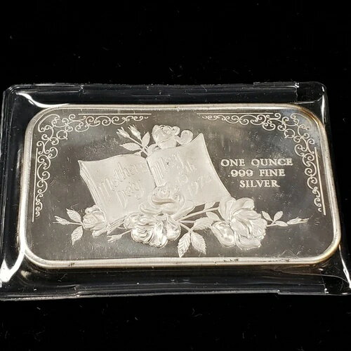 1オンス .999 シルバーバー - 1973年5月13日 母の日 - SKU-F1463