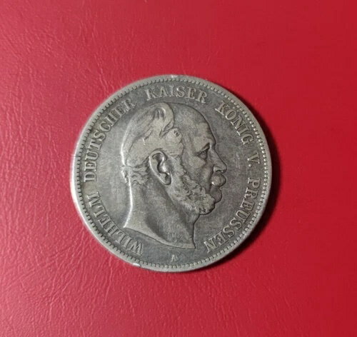 * プロイセン 5 マルク 1876 A. シルバー * ヴィルヘルム I. (9)(Alb.3)-(3)