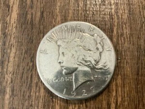 1927年 Dピース米国銀貨 - 90%デンバーミント（クリーニング済み）B10