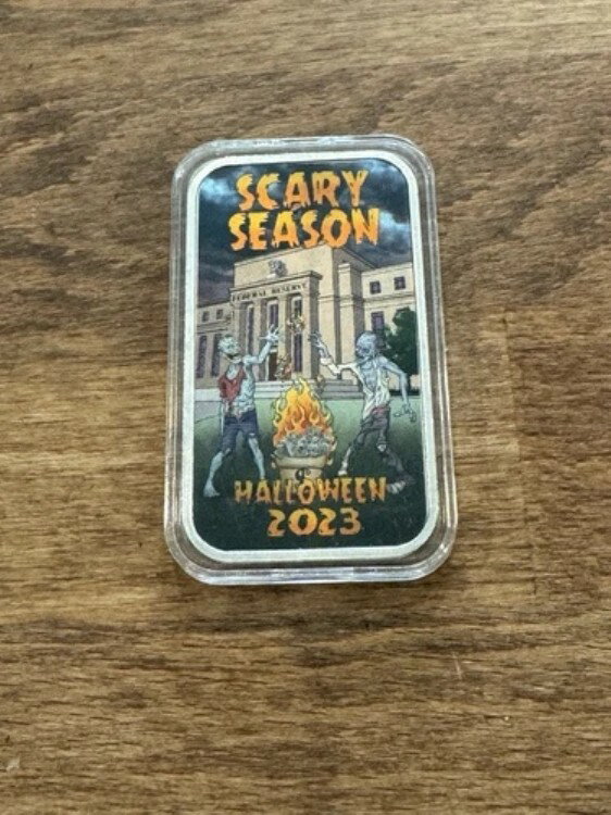 セントルイス造幣局 Scary Season 2023 ハロウィン 1オンス シルバーカラーバー、225枚